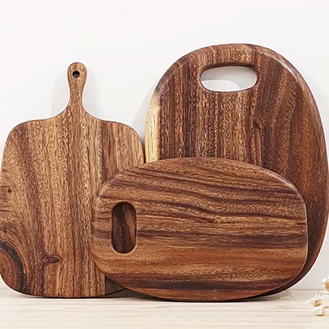 Custom cheese olive wood cutting blocks acacia wood chopping boards