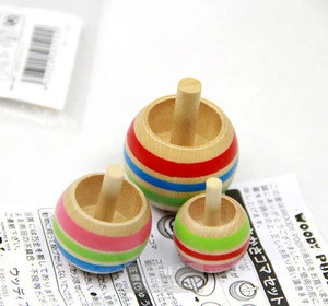 Custom classic toy promotional upside-down toy spinning wooden top , hotsale funny Wooden Gyro Toy
