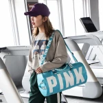 Custom Fashion women girl Outdoor Activities travel bags luggage sport pink tote beach pink duffle bag