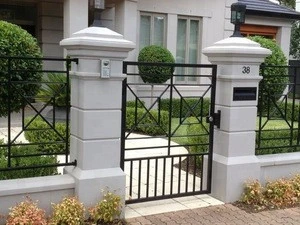 Custom granite stone gate pillar design