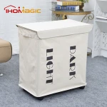 Custom heavy duty large baby jute laundry basket