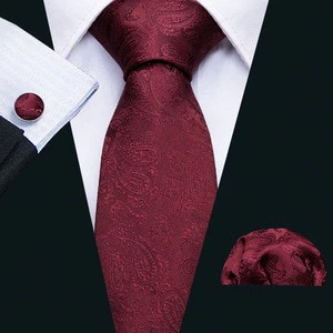 Custom Logo Floral Stripe Necktie Mens Silk Neck Tie Dropship Red Ties with Box
