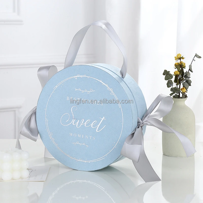 Custom Logo Paper Gift Jewelry Box with handle