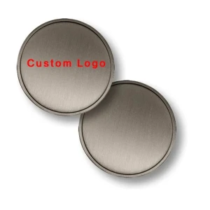 Custom Made 30mm 40mm Polished Metal Stamping Copper Brass Blank Challenge Coin For Laser Engrave or Print