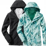 Custom Mens Hooded Jacket Windbreaker Waterproof Outdoor Mountaineering Women Jacket Coat