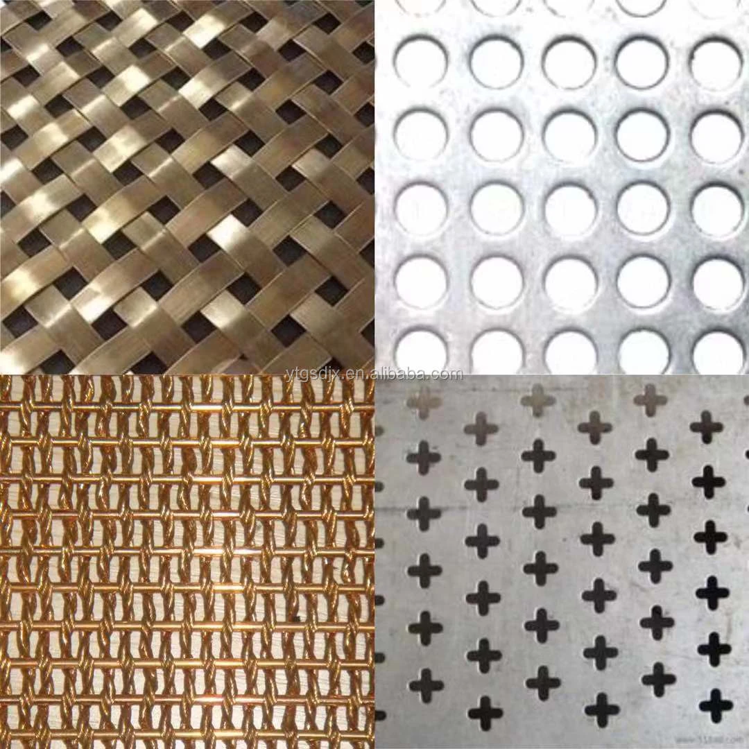 Custom Perforated Mesh Hexagonal perforated metal sheet Round hole perforated plate