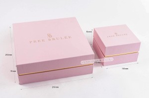 Custom pink paper cardboard  gift display women jewelry sets packaging box