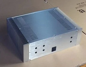 Custom power amplifier chassis 360*268*80 case external heat dissipation on both side
