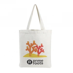 Custom Printed Tote Shopping Bag Cheap Natural White Cotton Canvas Bags With Logo