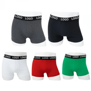 Custom printing and logo/ boxer briefs custom cotton boxers for men
