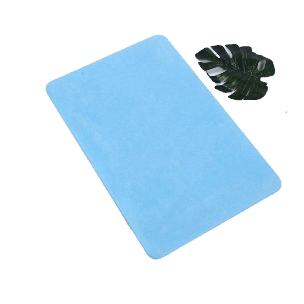 custom quick dry non-sip diatomite mat soft anti-slip bath carpet