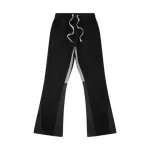 Custom Soft 100 Cotton Flare Sweatpants Men Jogger Flare Trousers Loose Wide Leg Track Mens Flare Sweat Pants
