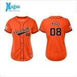 Custom Sublimated full buttons blank Softball Baseball Jersey Wears