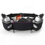 Custom Waist Running belt With Water Bottle Neoprene Material Running Jogging Belt