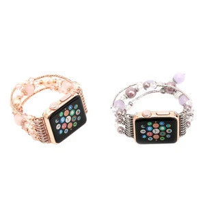 custom wrist strap bracelet Beads for apple watch band 42mm