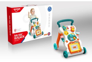 Customized baby activity walker with music toys learn to walk
