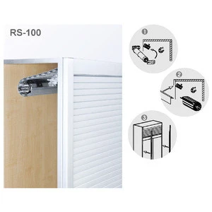 Customized cabinet kitchen  Anodised Aluminum Indoor Tambour roller shutter Door