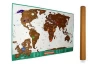 Customized Design deluxe Black Scratch Off World Map