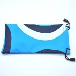 Customized handmade glasses pouch bag, glasses leather bag microfiber