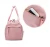 customized logo large capacity pink duffle bags gym women waterproof sports travel bag