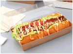 Customized West Point dessert box Kraft paper dessert tray sandwich packing box