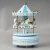 Import Customized Xmas Carrossel decorative Kid musical toy gift Wind up Round Plastic and wooden Merry go carousel music box from China