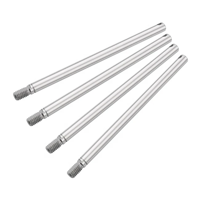 customizied stainless steel thread shafting shaded pole motor shaft lead screw hardened shock shaft