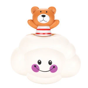Cute Bathroom Bathing Essential Product baby animal bath water toy plastic toddler shower spray with high quality