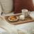 Import Cutlery wedding rectangle Fraxinus wood rattan serving tray in coffee and tea time for top best selling from China