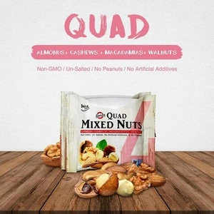 Daily Fresh Super Quad Mixed Nuts [Almonds 30%, Walnuts 40%, Cashews 15%, Macadamia Nuts 15%] FOOD OEM/ODM/made in the USA