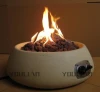 Decorative table top Bowl shaped gas fire pit with round burner kit