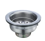 Deep Thread Chrome Plated Stainless Steel Kitchen Sink Drainer Assembly Strainer Waste Stopper