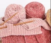 Deepeel AP345 Woven Sweater Coat Scarf DIY Hand knitted Sweater Crochet Knitting Cord Pleuche Silk Soft Cotton Rope Wool Yarn