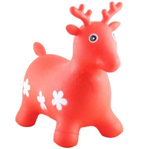 Deer bouncy hopper farm animal inflatable ride-on toy