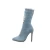 Import DEleventh Shoes Woman New Style Shoes Blue Versatile Denim Heels Boots Pointy Toe Stiletto High Heels Shoes In Stock  Wholesale from China