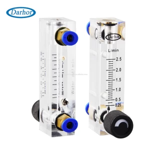 DFG-4T6T direct reading acrylic hydrogen gas O2 flow meter OEM rotameter for anesthesia machine Maquina de anestesia