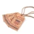 Import Die Cut custom recycled kraft paper cloth hangtags hang tag with eyelet company logo printing for leather luggage,jeans,garment from China