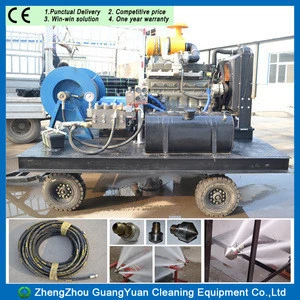 Diesel powered sewer and drain jetter sewer drain water jet cleaning machine