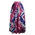Import Digital printing plaid high waisted african kitenge pleated maxi long skirt for women from China