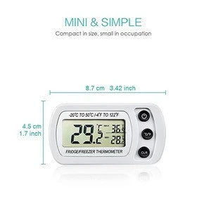 digital refrigerator freezer thermometer with Big LCD Screen