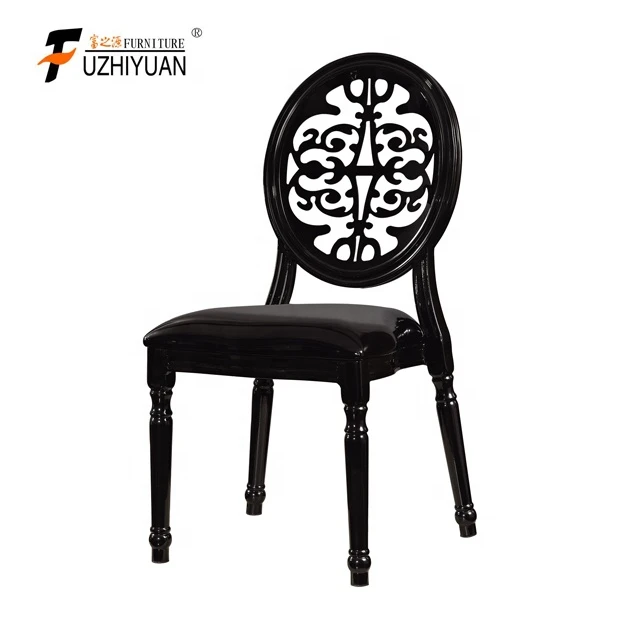Dinning Chair Luxury Decorative Louis Ghost Wedding High Quality French White Hotel Furniture Wedding Part Event Banquet Modern