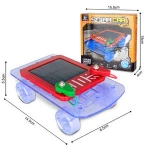 DIY science toy solar car with battery 2 in 1
