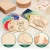 Import DIY Unfinished Blank Wood Circle Hand Painted Double Side Polishing Round Wood from China