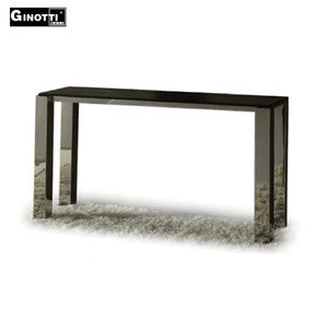 Dongguan black glass console table