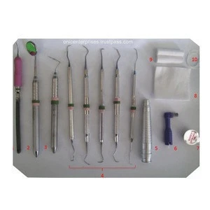 Dr.Onic Dental Prophylaxis Tray Instruments Kit ,Dental Equipments and Instruments Set