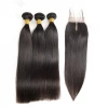 dropshipping cheap wholesale price 3 peruvian straight human hair bundles with closure