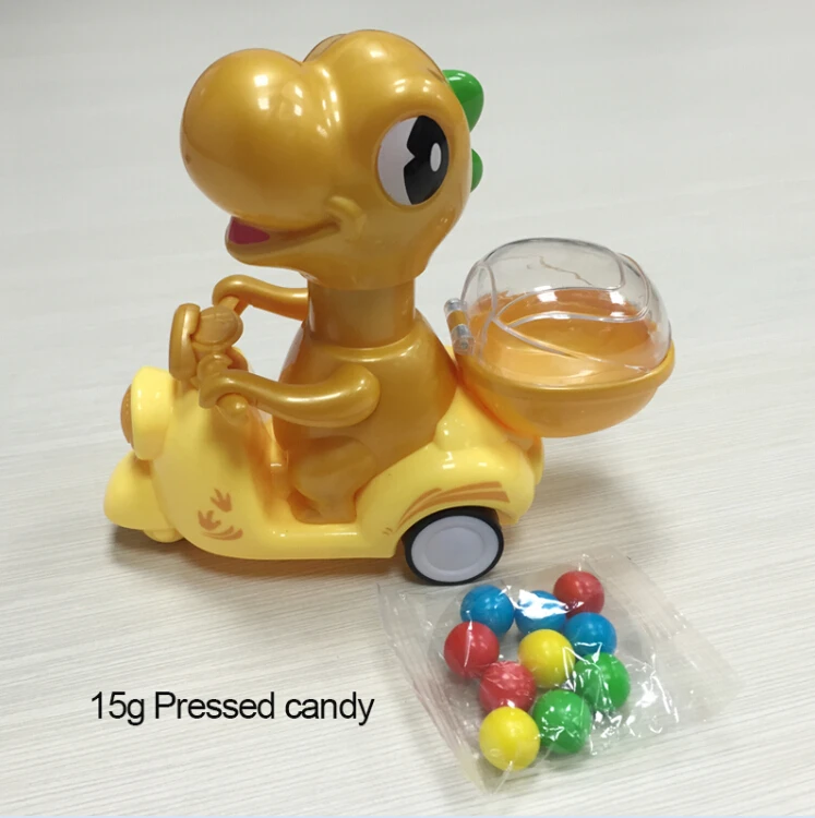 Dulces 2021 Kids New Toys Candy Scooter Dinosaur Sweet Candy Toys And Fruit Bonbon