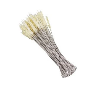eco-friendly sisal hemp cleaning tube brush for bamboo drinking straws