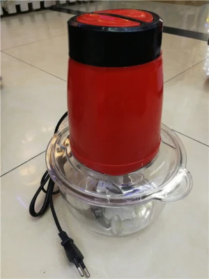 Electric Food Chopper Food Processor 2L Glass Bowl Blender Grinder for Meat, Vegetables, Fruits and Nuts, Fast &amp; Slow 2-Speed
