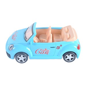 Electric open door friction toy vehicles with music light